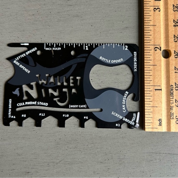 Original Pocket Wallet Ninja Multi-Tool 18 In 1 Credit Card -Multi Purpose Tool - Picture 5 of 9